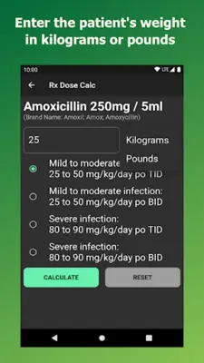 Pediatric Dose Calculator android App screenshot 4